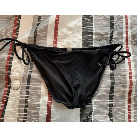 Black bathing suit bottoms with string ties - Picture 2 of 2